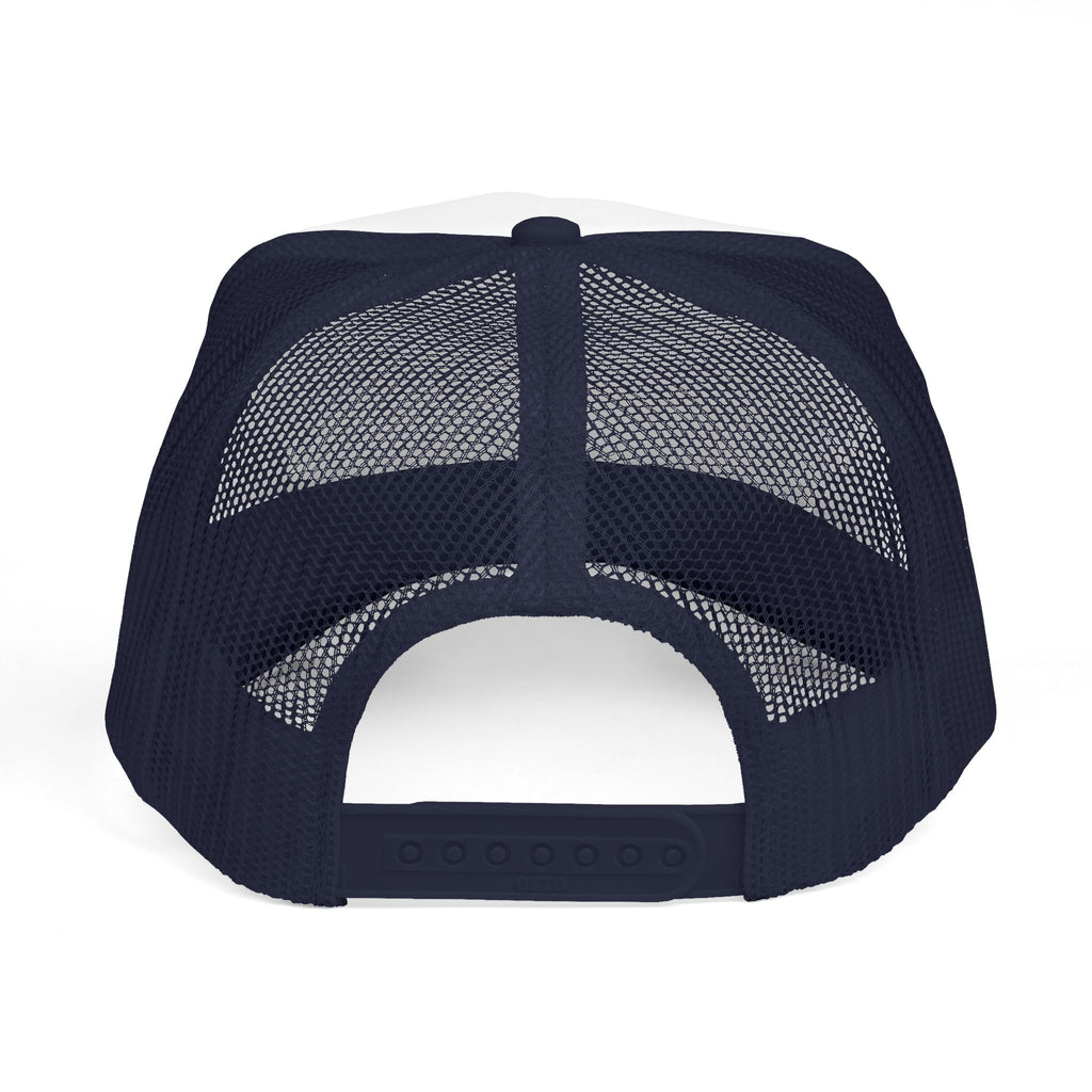 I Love Soccer Trucker Hat – Blue Soccer Ball Mesh Cap for Fans & Players