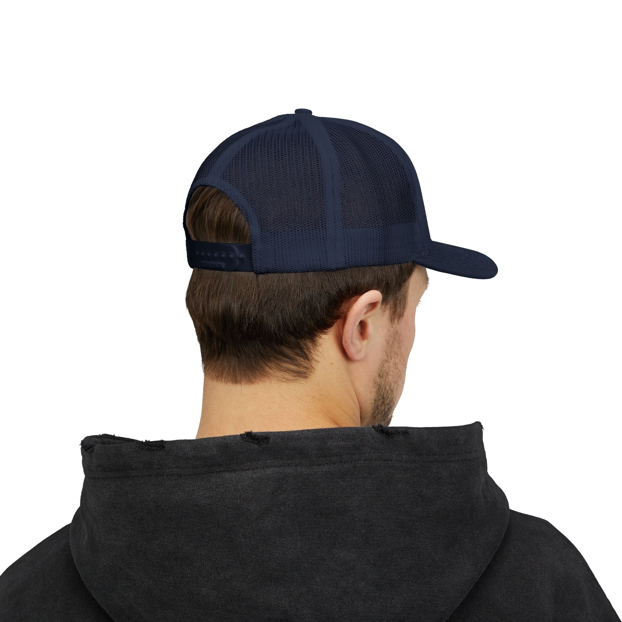 Trucker Cap — Be Happy Floral Embroidered Snapback