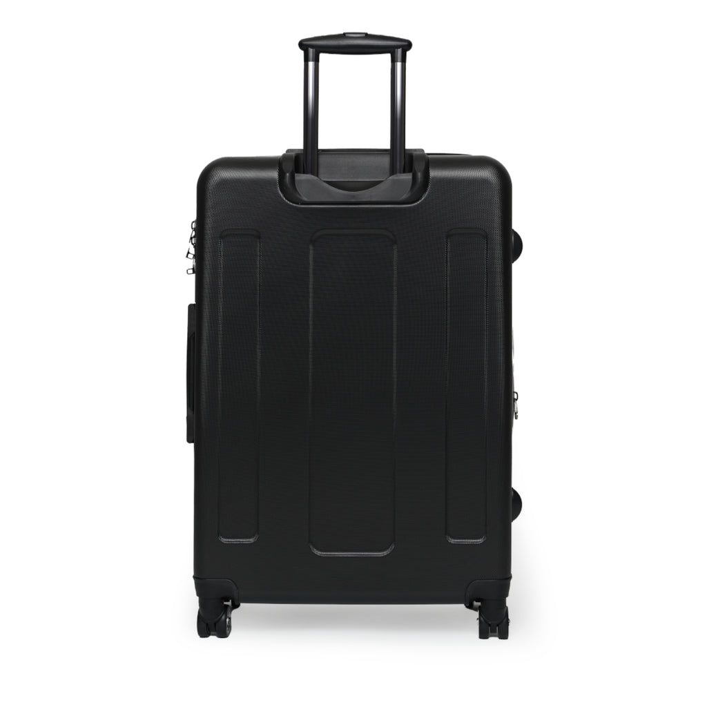 Stay Happy Floral Carry-On Suitcase