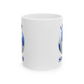 Soccer Mom Ceramic Mug — Blue Soccer Ball Coffee Cup (11oz & 15oz)