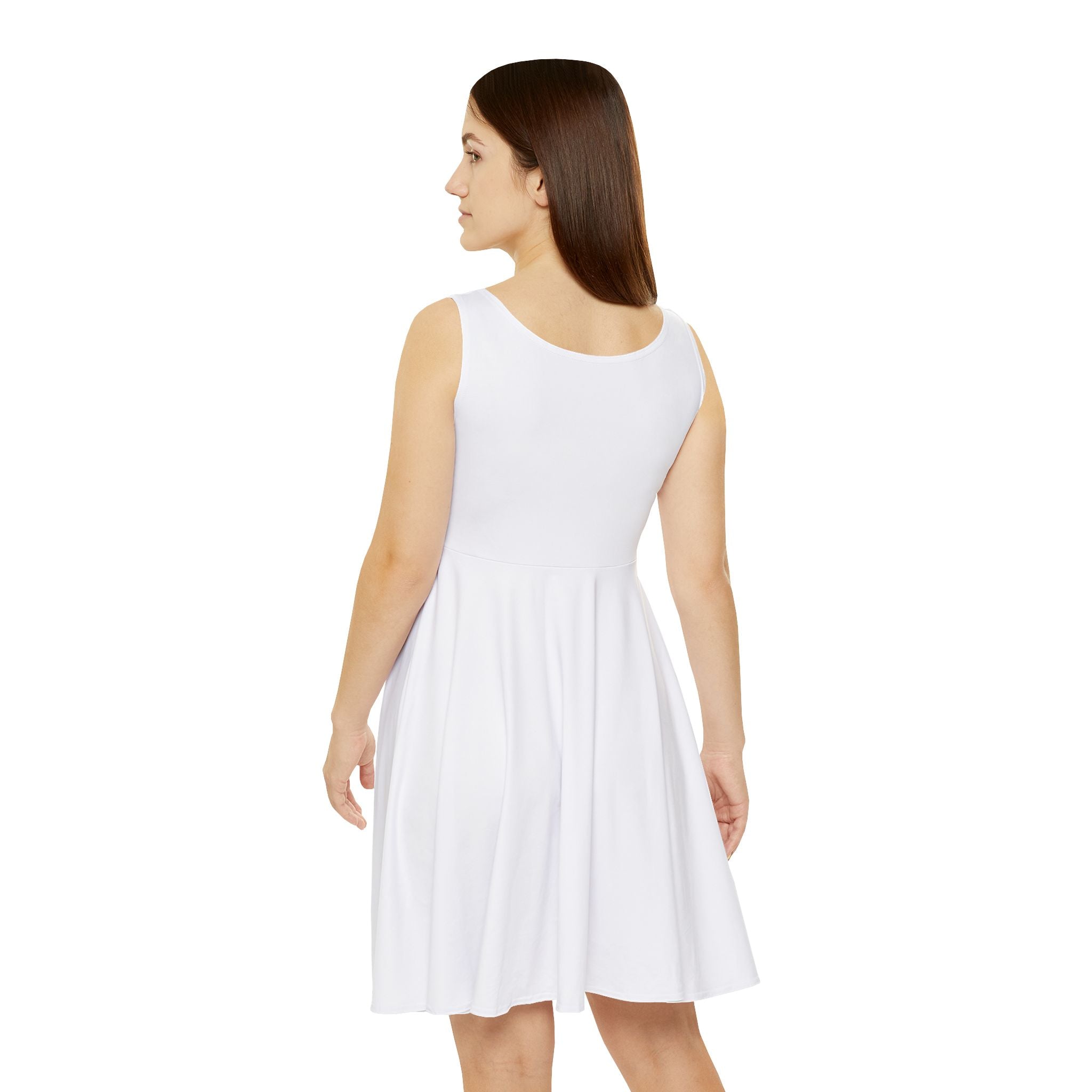 Stay Beautiful Skater Dress — Floral Graphic Women's Dress