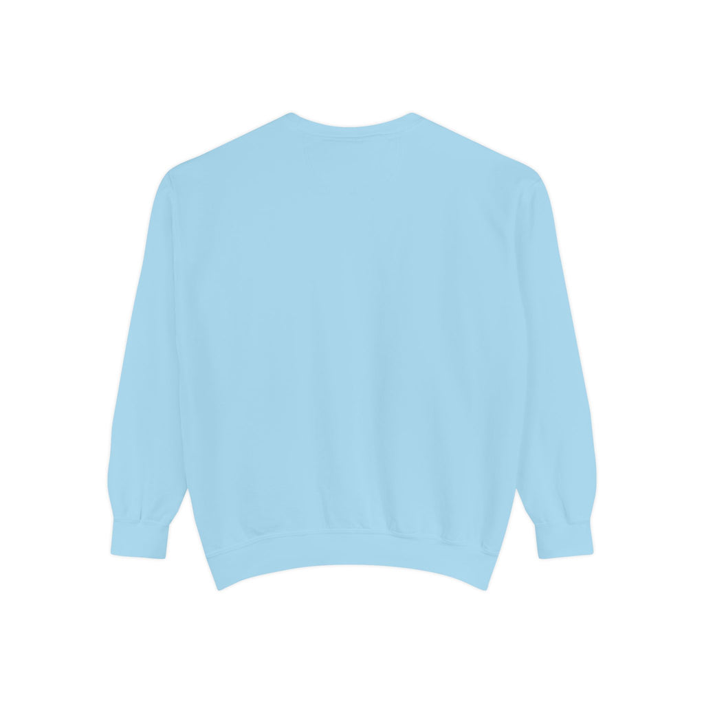 I Love Soccer Sweatshirt — Blue Soccer Ball Crewneck