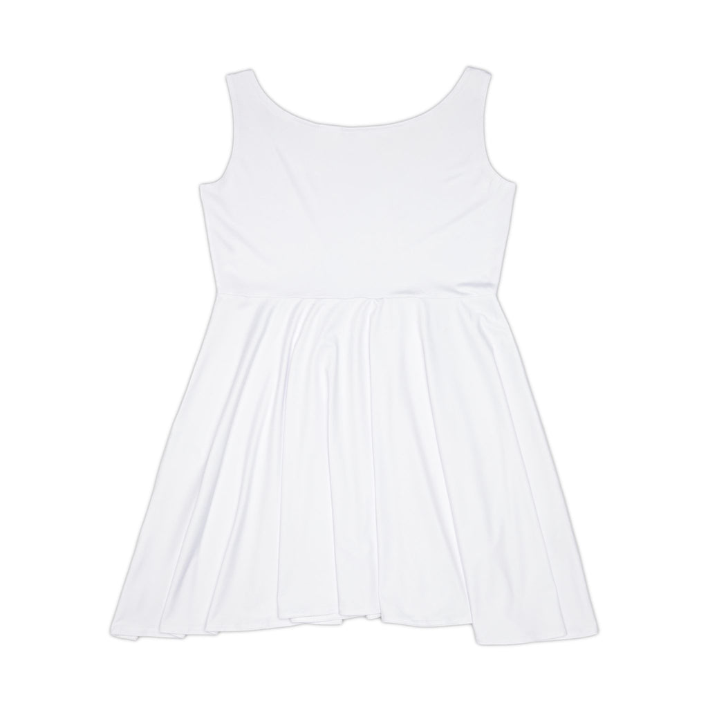 Stay Beautiful Skater Dress — Floral Graphic Women's Dress