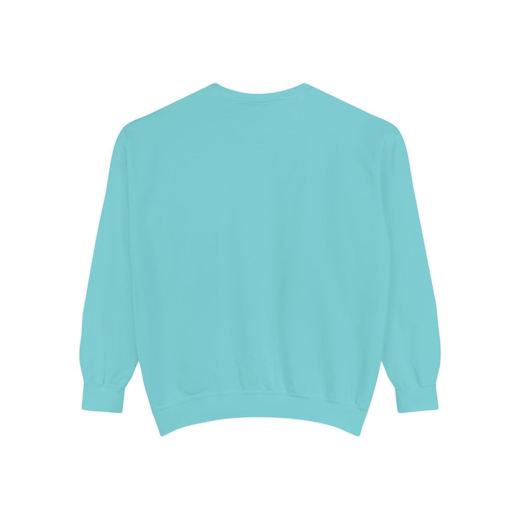 I Love Soccer Sweatshirt — Blue Soccer Ball Crewneck