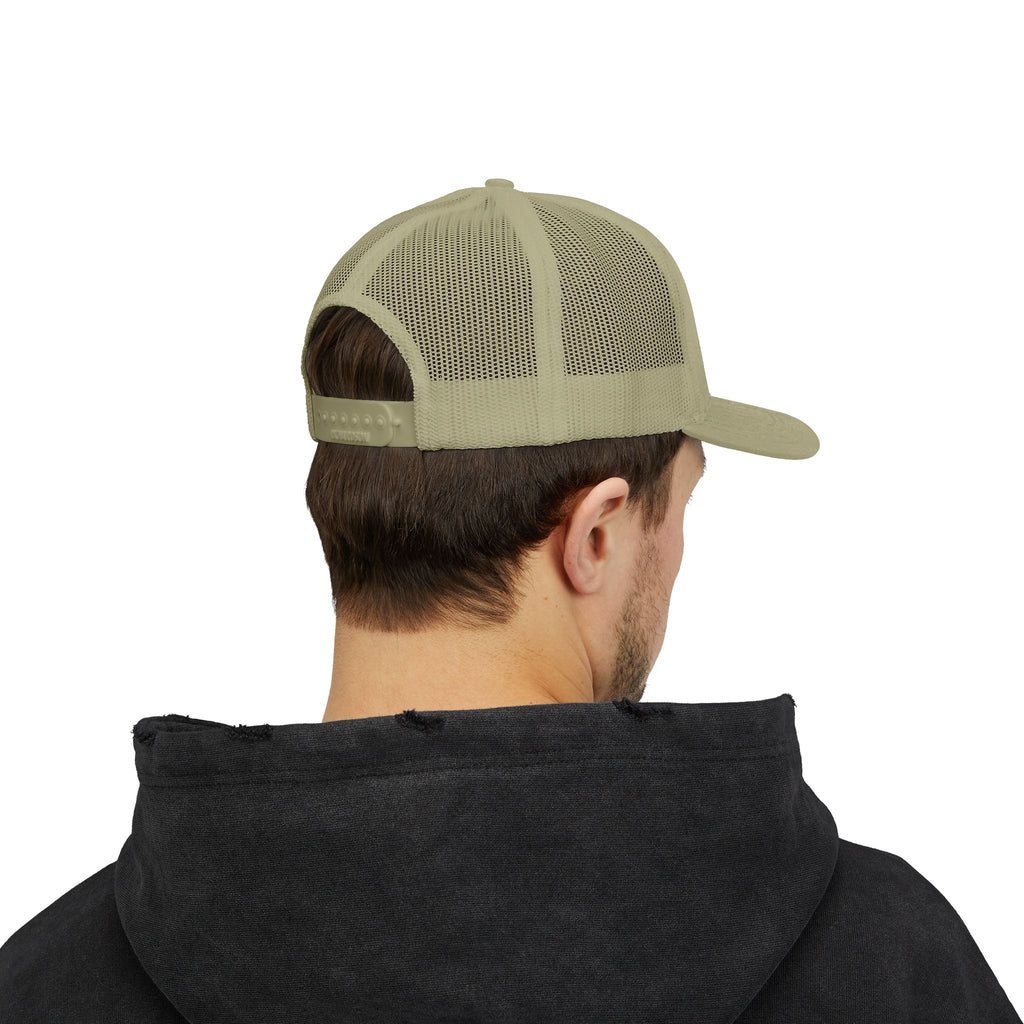 Trucker Cap — Be Happy Floral Embroidered Snapback